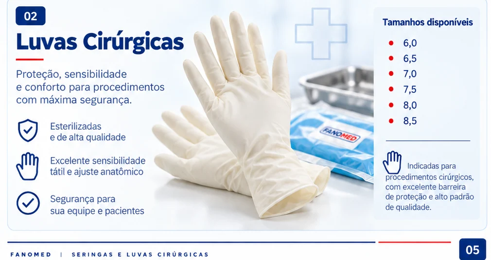 Luvas cirúrgicas FANOMED